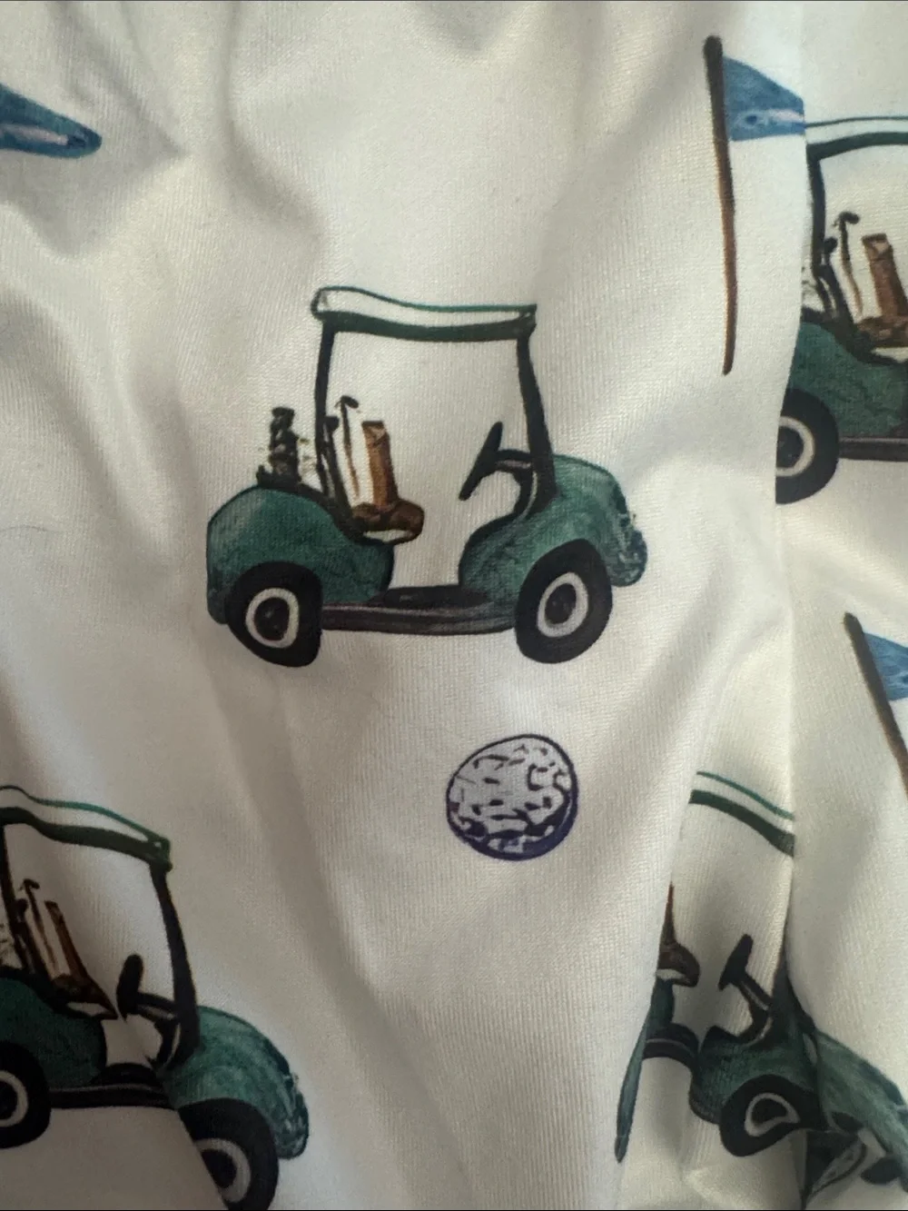 Kids Pajama Pant Set - Beige Fishing & White Golf Print Bundle NWOT Baby Boy Lot
